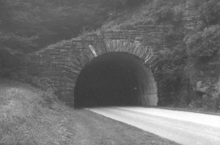 1935 Devil Courthouse Tunnel on Blue Ridge Parkway